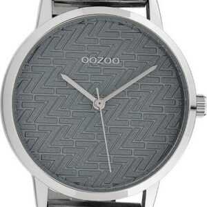OOZOO Quarzuhr Oozoo Unisex Armbanduhr Timepieces Analog, Damen, Herrenuhr rund, mittel (ca. 36mm) Metallarmband silber, Fashion