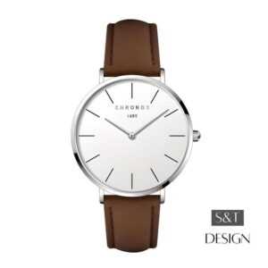 S&T Design Quarzuhr Herrenuhr Minimalistisch, Herren Armbanduhr mit Saphirglas Ideales Geschenk mit Uhrenbox