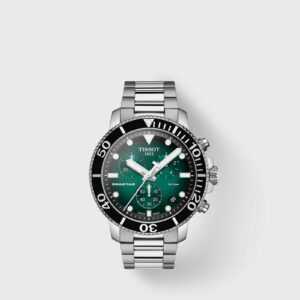 Tissot Seastar 1000 Chronograph men Watches green|silver in Größe:ONE SIZE
