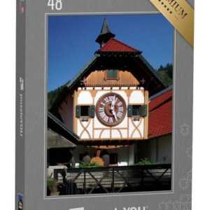 puzzleYOU Puzzle Triberg, Schwarzwald: größte Kuckucksuhr der Welt, 48 Puzzleteile, puzzleYOU-Kollektionen