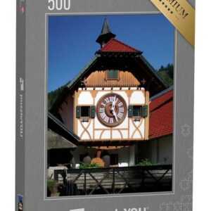 puzzleYOU Puzzle Triberg, Schwarzwald: größte Kuckucksuhr der Welt, 500 Puzzleteile, puzzleYOU-Kollektionen