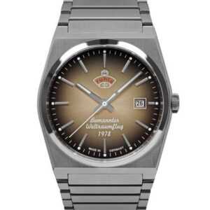 ruhla Automatikuhr Space Control Herrenuhr 4660M-2 Edelstahlband 40 mm, Made in Germany