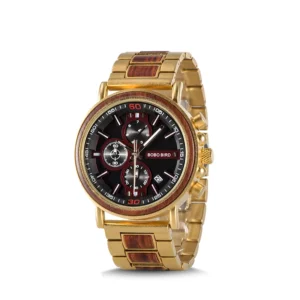 BOBO BIRD Chronograph Luxury Watch Custom Wristwatches Gold Watches Men Wrist