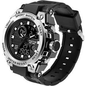 Gontence Digitaluhr Herren Uhren Sport Militär Große Armbanduhr Outdoor Digitaluhren, mit Armband