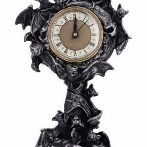 Horror-Shop Dekofigur Chiroptera Time Bat Gothic Tischuhr 24 cm