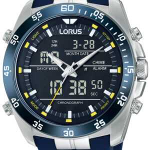 Lorus RW617AX5 Analog-Digital Alarm Chronograph 100M Herrenuhr 46mm