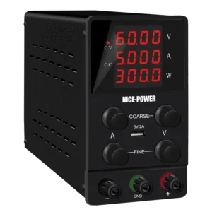 Nice Power Sps605 60V 5A White Bench Mobile Repair Variable Regulated Programable Power Supply