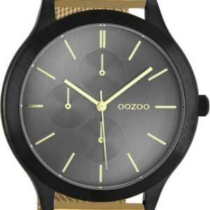 OOZOO Quarzuhr Oozoo Unisex Armbanduhr Timepieces Analog, Damen, Herrenuhr rund, groß (ca. 45mm) Metallarmband gold