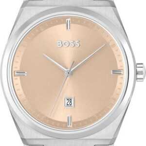 BOSS Quarzuhr STEER, 1502670, Damenuhr, Armbanduhr, Glaskristalle, Datum