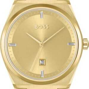 BOSS Quarzuhr STEER, 1502672, Damenuhr, Armbanduhr, Glaskristalle, Datum