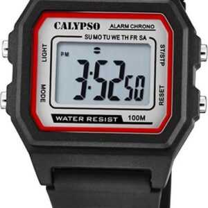 CALYPSO WATCHES Digitaluhr Calypso Herren Uhr Digital Sport K5805/4, Herrenuhr eckig, mittel (ca. 37mm), Kunststoffarmband, Sport-Style