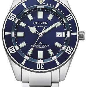 Citizen Mechanische Uhr NB6021-68L, Armbanduhr, Herrenuhr, Titan