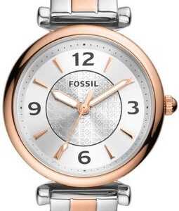 Fossil Quarzuhr Carlie, ES5201, Armbanduhr, Damenuhr, analog