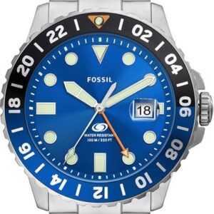 Fossil Quarzuhr FOSSIL BLUE GMT, FS5991, Armbanduhr, Herrenuhr, Datum, analog