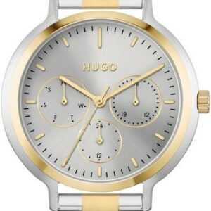 HUGO Multifunktionsuhr #EDGY, 1540112, Quarzuhr, Armbanduhr, Damenuhr, Datum mit Tag und Wochentag