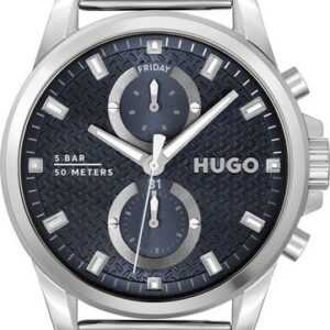 HUGO Multifunktionsuhr #RUN, 1530316, Quarzuhr, Armbanduhr, Herrenuhr, Datum mit Tag und Wochentag