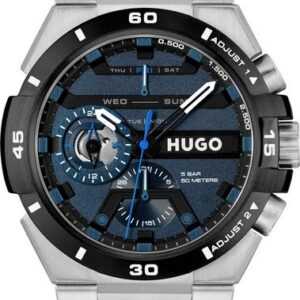 HUGO Multifunktionsuhr #WILD, 1530337, Quarzuhr, Armbanduhr, Herrenuhr, Datum mit Tag und Wochentag