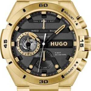 HUGO Multifunktionsuhr #WILD, 1530338, Quarzuhr, Armbanduhr, Herrenuhr, Datum mit Tag und Wochentag