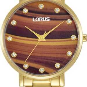 LORUS Quarzuhr RG230VX9, Armbanduhr, Damenuhr, Kristallsteine, Glitzer