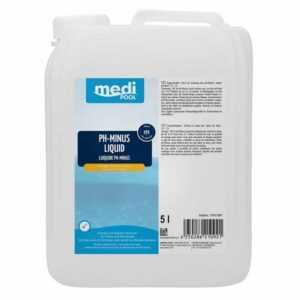 mediPOOL Poolpflege mediPOOL pH-Minus Liquid 5 L - pH Senker, pH Regulator, Flüssigchlor, (Kein Set)