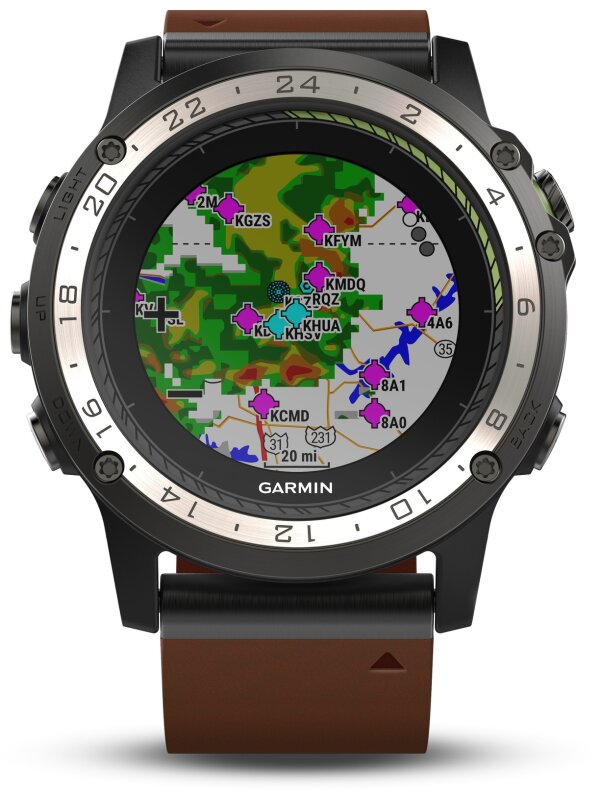 Garmin D2 Charlie Leather - Pilotenuhr