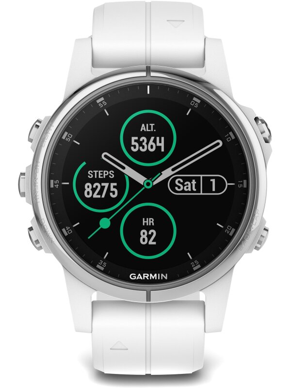 Garmin fenix 5S Plus Saphir Weiß