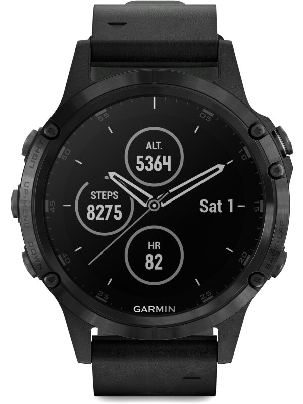 Garmin fenix 5 Plus Saphir Schwarz