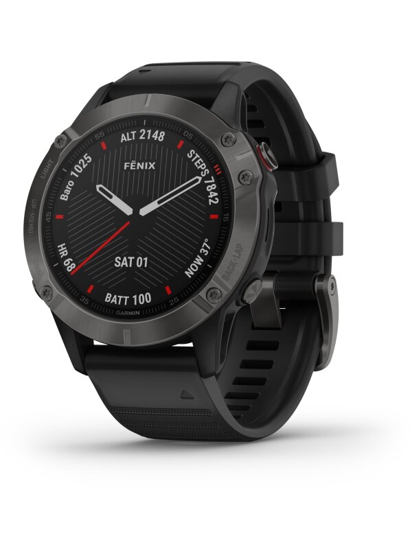 Garmin fenix 6 SAPPHIRE Schwarz/Schiefregrau