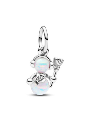 PANDORA schillernder Schneemann Charm-Anhänger 792981C01