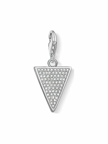 Thomas Sabo Damen Charm Anhänger Zirkonia Dreieck Silber 1580-051-14