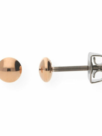 Boccia Titanium Damen Ohrstecker mit Rosegold Perlen Silber 05013-03