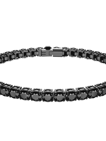 Swarovski Damen Tennis Armband Matrix Größe L Schwarz 5664150