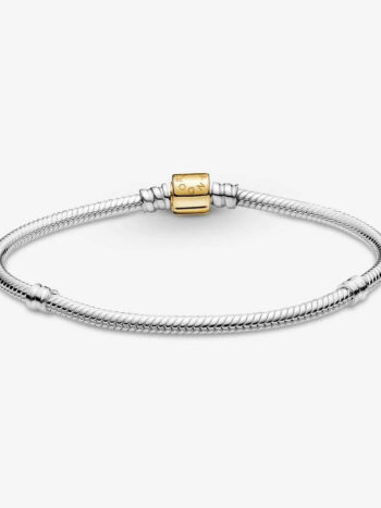 Zweifarbiges PANDORA Schlangenglieder Armband aus 925er Silber