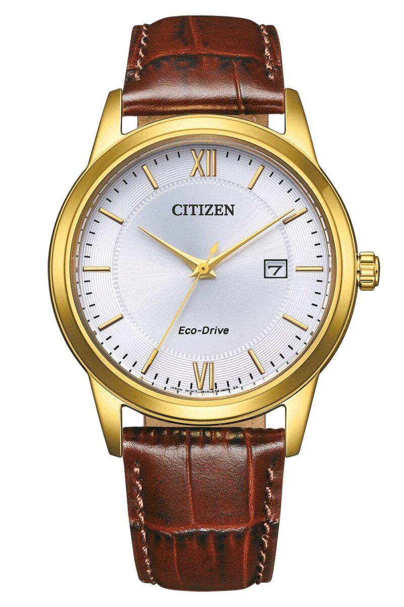 Citizen AW1782-11A Eco-Drive Herrenuhr Solar Braun/Goldfarben