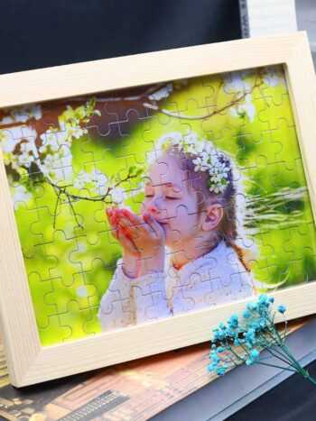 Personalisierte Foto Holz Puzzle mit Rahmen