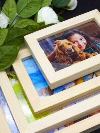 Personalisierte Foto Holz Puzzle mit Rahmen