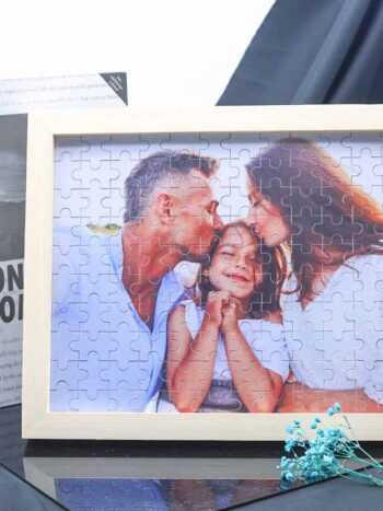 Personalisierte Foto Holz Puzzle mit Rahmen