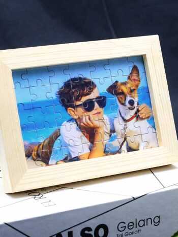 Personalisierte Foto Holz Puzzle mit Rahmen