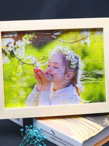 Personalisierte Foto Holz Puzzle mit Rahmen