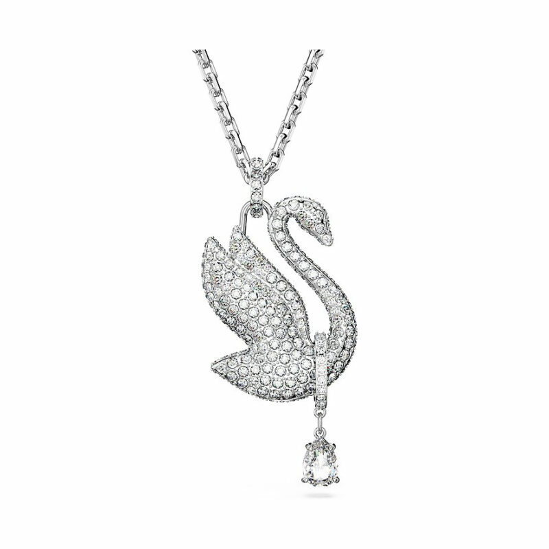 Swarovski Damen Halskette Iconic Swan Silber 5647546