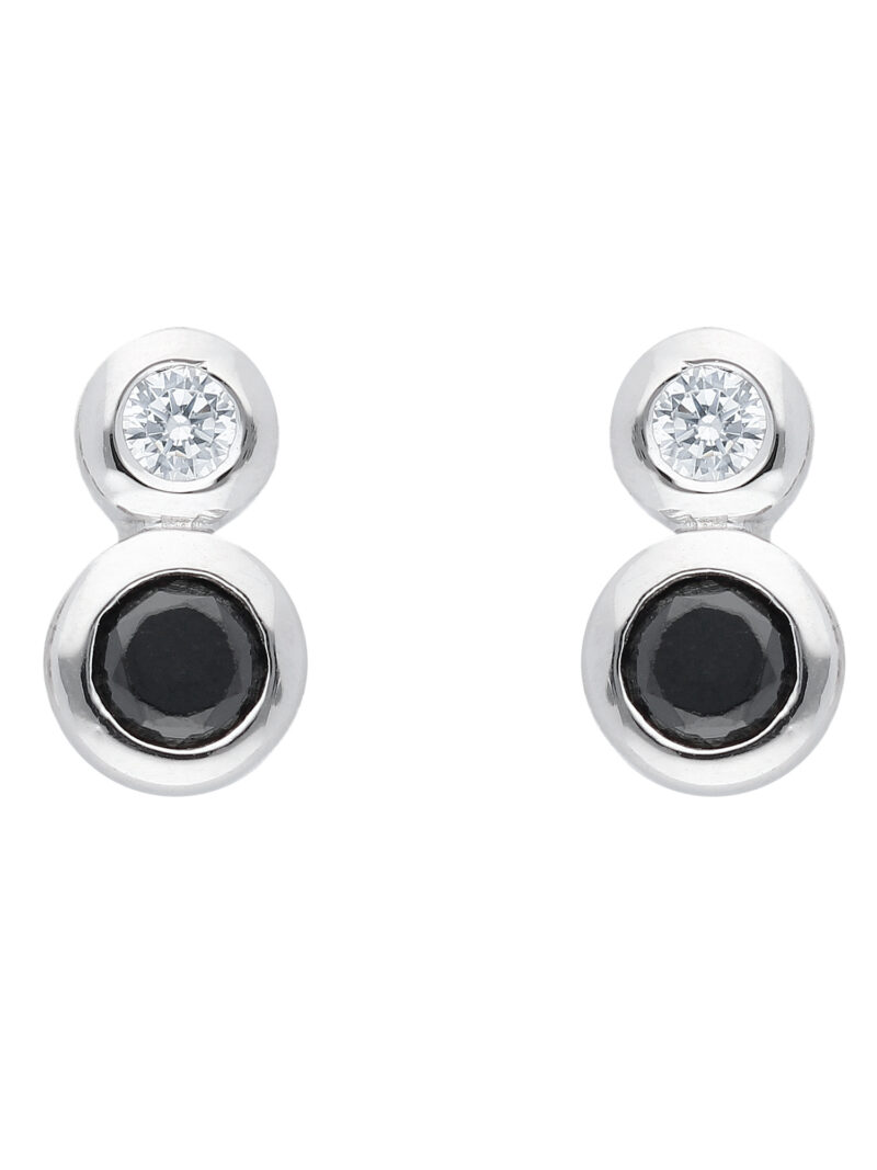 Damen Silber Schmuck 925 Silber Ohrringe  Ohrstecker mit Zirkonia