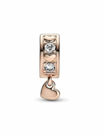 Pandora Moments Damen Anhänger Charm mit Zirkonia Steinen Rosegold 782253C01