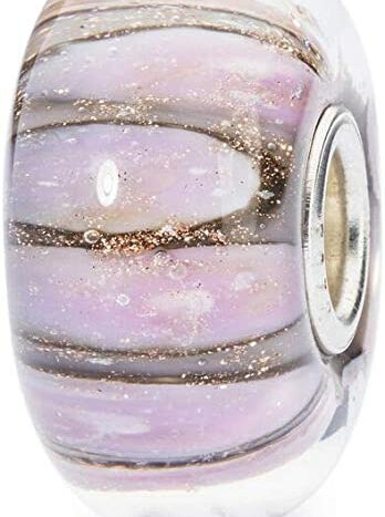 Trollbeads Damen-Bead Pinke Muschel 925 Silber Mehrfarbig TGLBE-10199