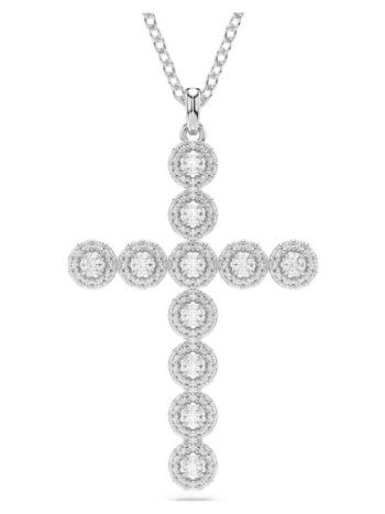 Swarovski Damen Kette Insigne mit Kreuz Anhänger 47cm Silber 5675573