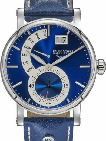 Bruno Söhnle Herrenuhr Pesaro II Blau 17-13073-383