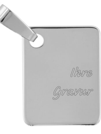 trendor 70104 Gravuranhänger 925 Silber 18x14 mm