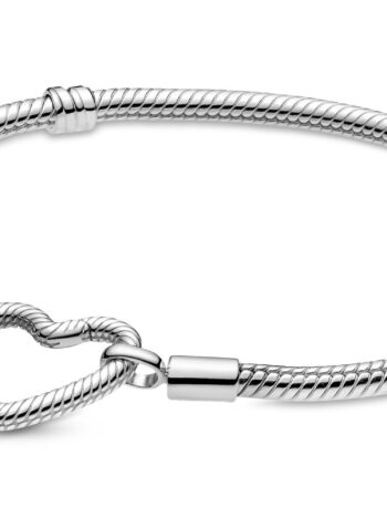 Pandora 599539C00 Damen-Armband Silber mit Herz-Verschluss