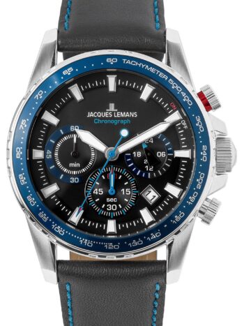 Jacques Lemans 1-2099B.1 Herrenuhr Chronograph Liverpool Blau