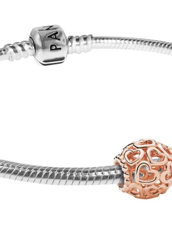 Pandora 51640 Damen-Armband Herzstrudel Rosé 925 Silber