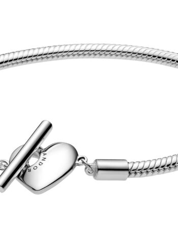 Pandora 599285C00 Silber-Armband für Damen Moments Herz T-Bar